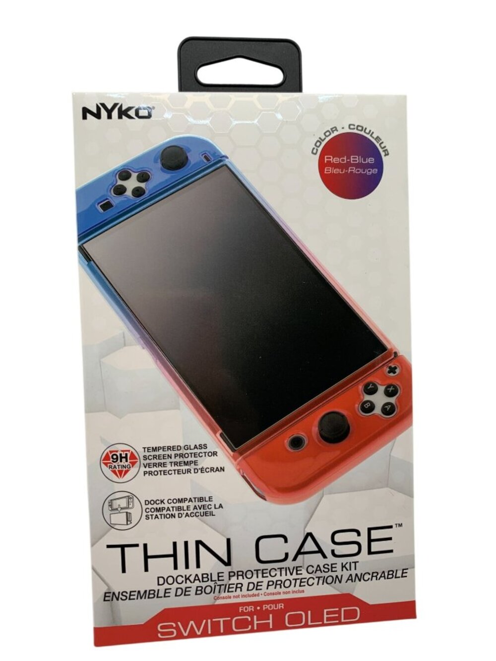 Nyko Thin Case Dockable Protective Case Kit For Nintendo Switch OLED With Temper